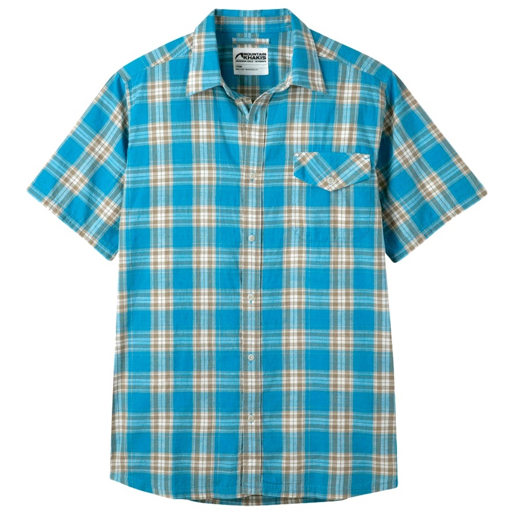 NEW Mountain Khakis Men’s Shoreline Short Sleeve Shirt in Tidewater